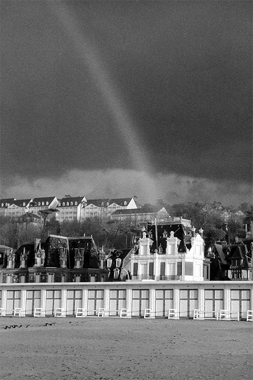 Arc en ciel au bord de la mer, Trouville 13 novembre 1988