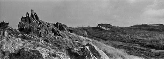 The Monts d'Arrée under the fog